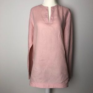 Lauren Ralph Lauren 100% Linen Pink Tunic
